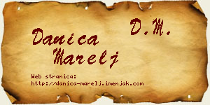 Danica Marelj vizit kartica